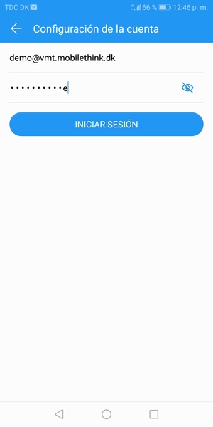 Introduzca su Dirección de correo electrónico y Contraseña. Seleccione INICIAR SESIÓN