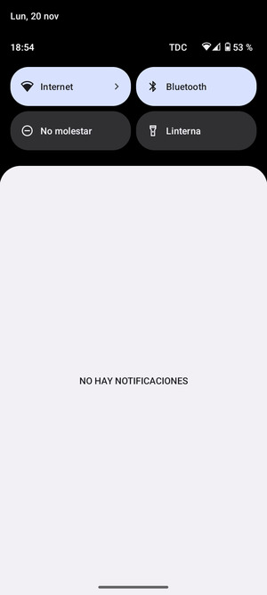 Deslice hacia abajo el menú superior de nuevo