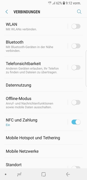Wählen Sie Mobile Netzwerke