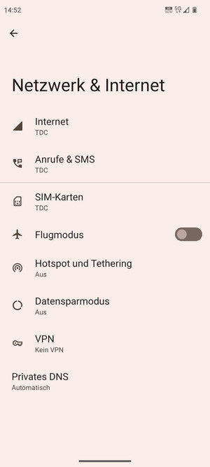 Wählen Sie SIM-Karten