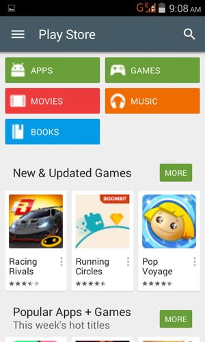 Select the Search button