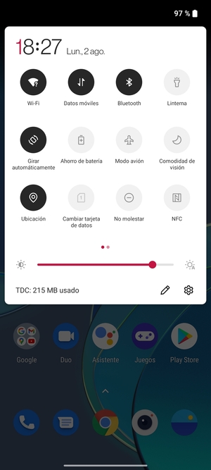 Desactive Wi-Fi y Bluetooth