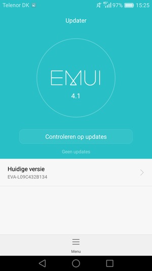 Selecteer Controleren op updates