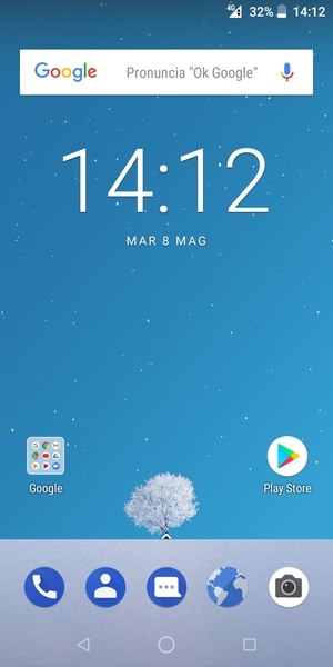 Seleziona il tasto App recenti