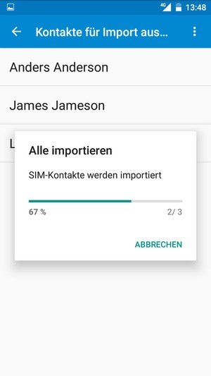 Ihre Kontakte werden in Ihrem Caterpillar gespeichert