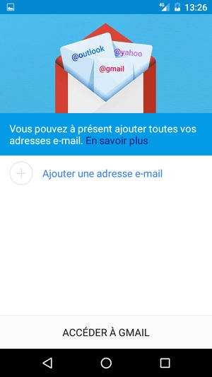 Sélectionnez Ajouter une adresse e-mail