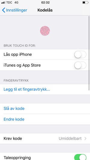 Velg Endre kode