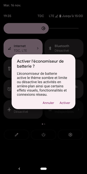 Sélectionnez Activer