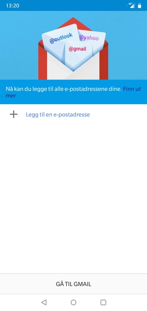 Velg Legg til en e-postadresse