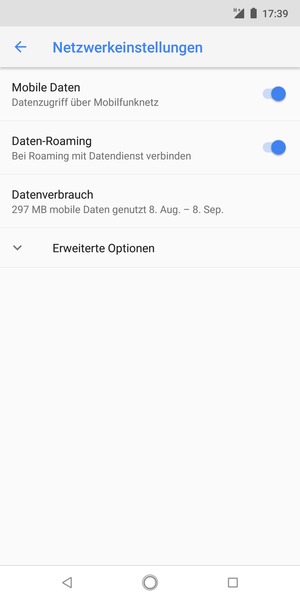 Schalten Sie Daten-Roaming an oder aus