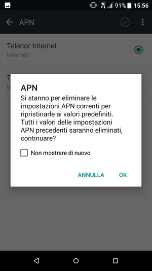 Seleziona OK
