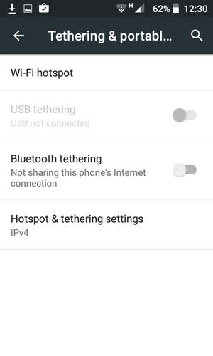 Select Wi-Fi hotspot