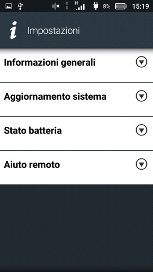 Seleziona Aggiornamento sistema