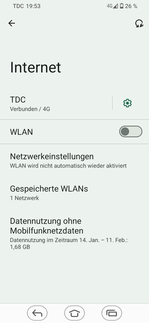 Schalten Sie WLAN ein