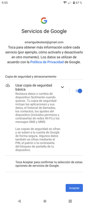 Seleccione Aceptar