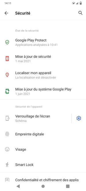 Votre téléphone est maintenant sécurisé par un écran de verrouillage
