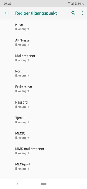 Skriv inn MMS-informasjon