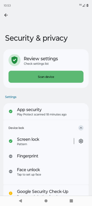 Your phone is now secure with a screen lock