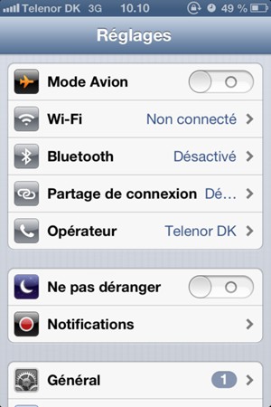 Sélectionnez Wi-Fi