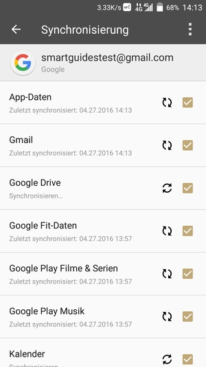 Ihre Daten werden synchronisiert