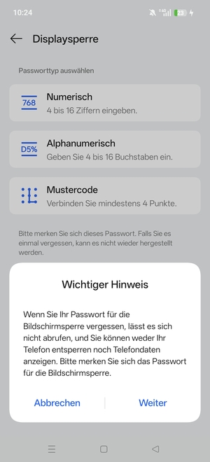 Wählen Sie Weiter