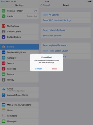 Select Erase