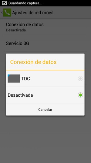 Seleccione la opción deseada
