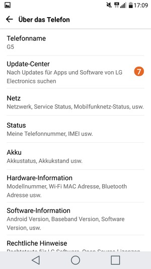 Wählen Sie Update-Center