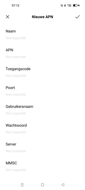 Voer internetgegevens in