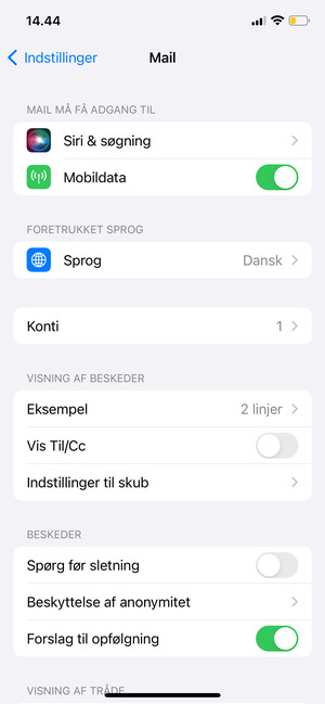Vælg Konti