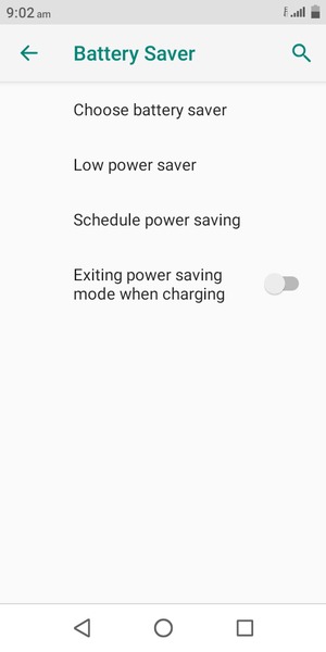 Select Choose battery saver