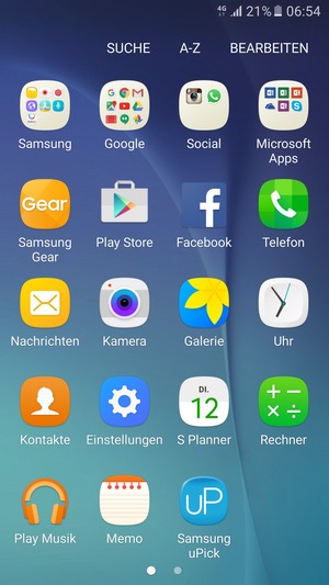Wählen Sie Einstellungen