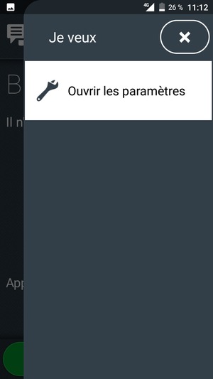 Sélectionnez Ouvrir les paramètres