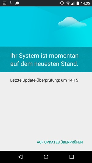 Wählen Sie AUF UPDATES ÜBERPRÜFEN