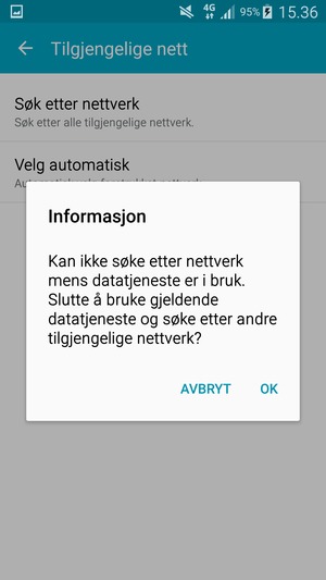 Hvis du ser dette skjermbildet, velg OK