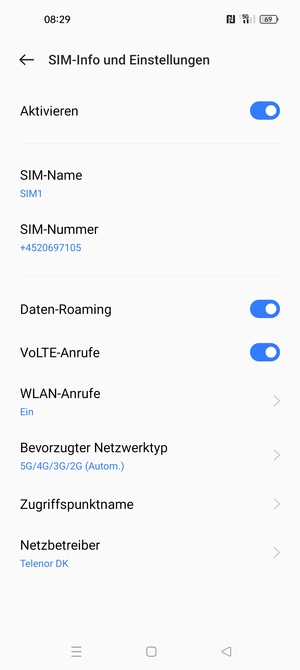 Schalten Sie Daten-Roaming an oder aus