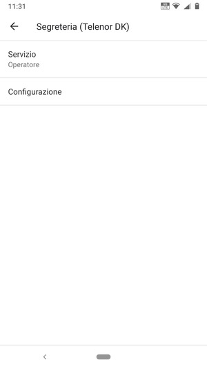 Seleziona Configurazione