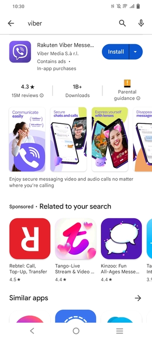 Select the app