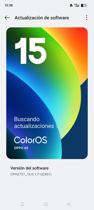 Espere a que la búsqueda termine