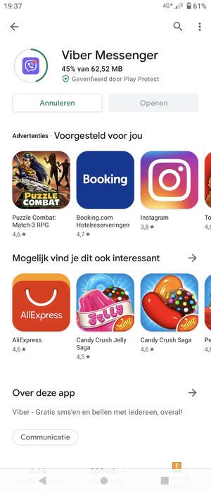 Wacht tot het installatieproces beëindigd is