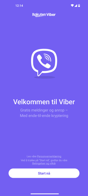 Applikasjonen er klar til bruk