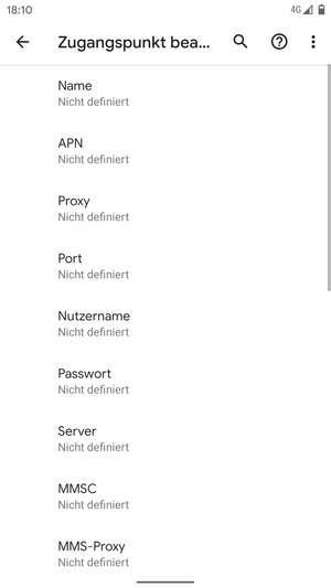 Geben Sie Internet-Informationen ein