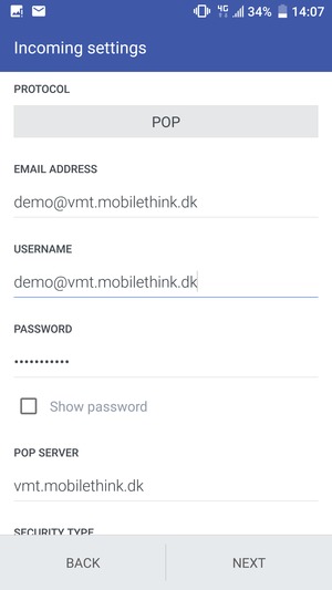 Select PROTOCOL