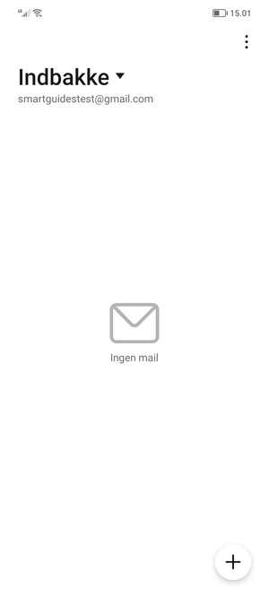 Din Gmail er klar til brug