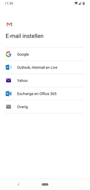 Selecteer Outlook, Hotmail en Live