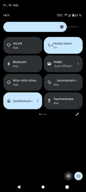 Stellen Sie die Helligkeit auf das erforderliche Niveau