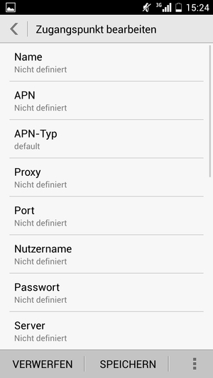 Geben Sie Internet-Informationen ein