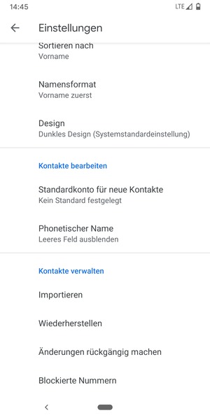 Scrollen Sie und wählen Sie Importieren
