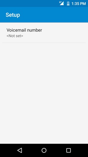 Select Voicemail number