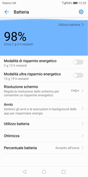 Attiva Modalità di risparmio energetico